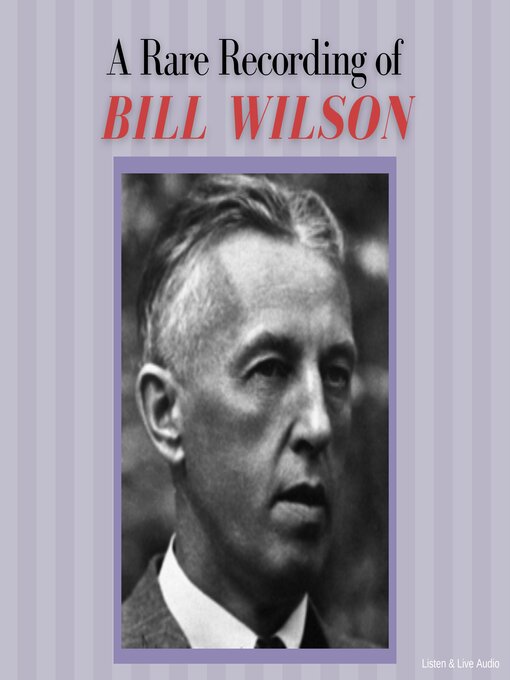 Cover image for A Rare Recording of Bill Wilson